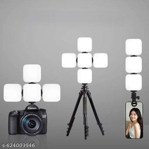 ZIRAK Rechargeable Selfie LED Clip Light for Mobile & Laptop – Adjustable Brightness RGB Video Light for Makeup, Live Streaming & Video Calls - Triffystore 