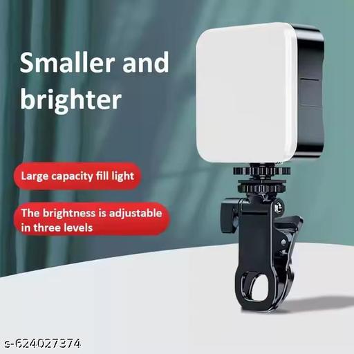 ZIRAK Portable Selfie Clip LED Light – USB Rechargeable RGB Fill Light for Phone, Laptop, Makeup & Vlogging - Triffystore 