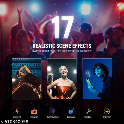 RGB Video Light, Pocket LED On-Camera Video Lights, 3000-6500K Full Color 20 Light Effects, Portable Front & Back Phone Clip for Laptops, Phone and Camera, Photography, TikTok, 1 Pack - Triffystore 