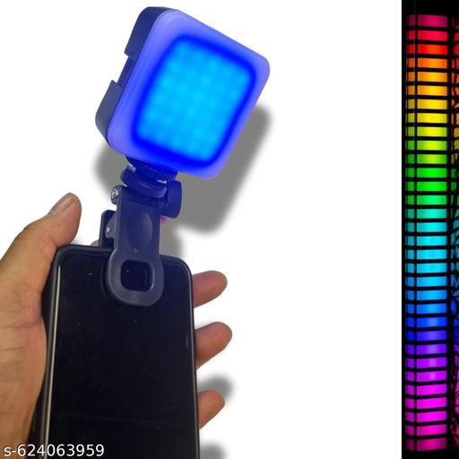 ZIRAK RGB Portable Selfie Clip LED Light – USB Rechargeable RGB Fill Light for Phone, Laptop, Makeup & Vlogging - Triffystore 
