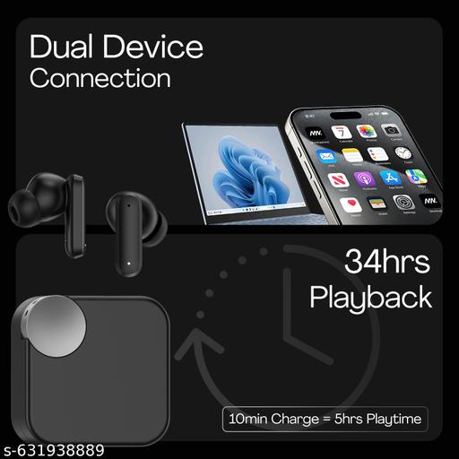 TN Square Earbuds 12 hours playtime bluetooth wireless headphones earphone bluetooth headset - Triffystore 