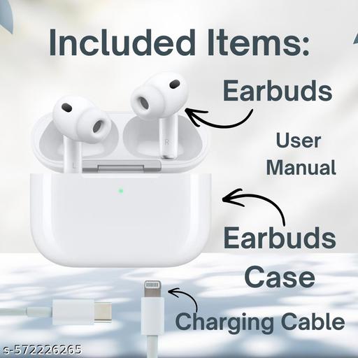 Airpod Pro True Wireless Bluetooth Earphones with 3 Hours of Playtime & Compatible for all Smartphones (White) - Triffystore 