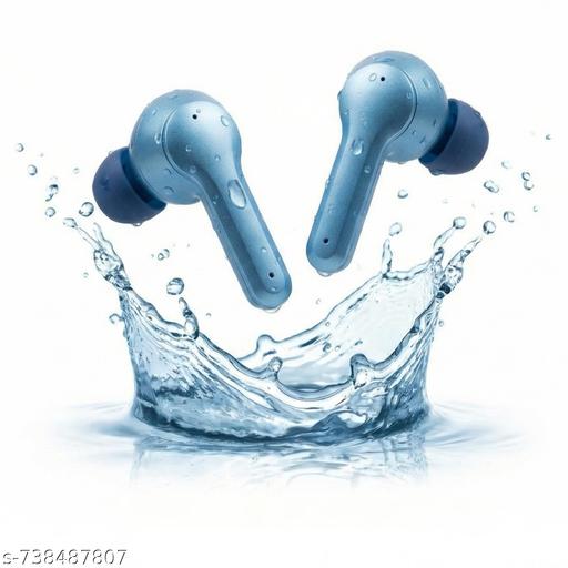 True Wireless Earbuds with Deep Bass | Bluetooth 5.3 | 50H Playtime | Touch Control | Fast Charging | Blue - Triffystore 