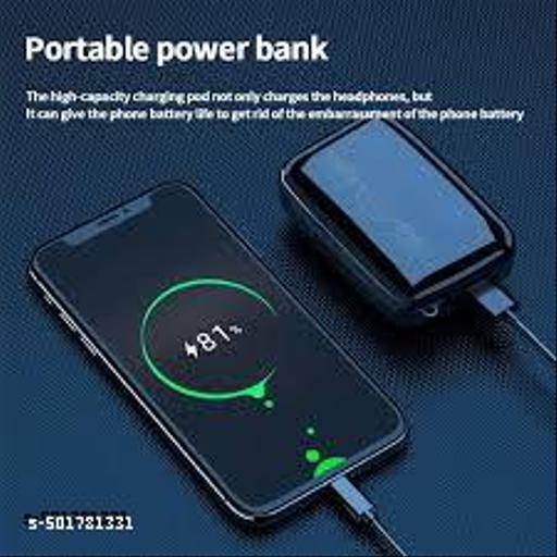 M19 TWS Wireless Headphones with Touch Control With Flashlight Bluetooth Headset (Black, True Wireless) - Triffystore 