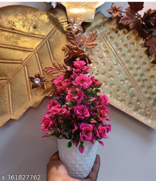 DM enterprise artificial bonsai plant, artificial flowers plant artificial decorative plant home office indoor and outdoor decoration purpose set of 02  - Triffystore 