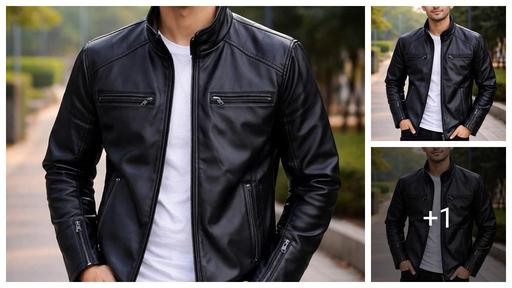 Leather jacket Men