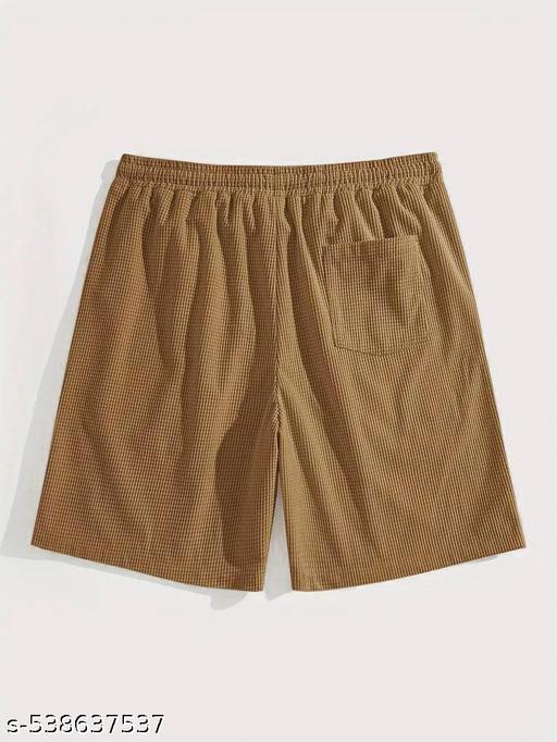 Stylish Men's Casual Shorts | Summer Wear | Elastic Waistband | Slim Fit | With Pockets | Breathable Fabric - Anuloria 