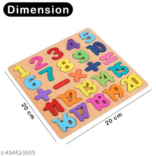 3d wooden capital alphabet, Numeric  puzzles for children, montessori educational learning letters , Numbers & Shapes  puzzle board toy| combo of 2 boards - Triffystore 