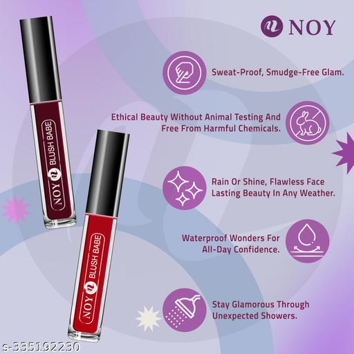 NOY 4 Waterproof & Smudge-Proof Matte Liquid Lipstick Essentials #YN177 - Akhilo.com