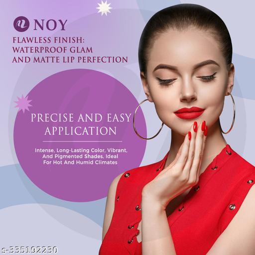 NOY 4 Waterproof & Smudge-Proof Matte Liquid Lipstick Essentials #YN177 - Akhilo.com