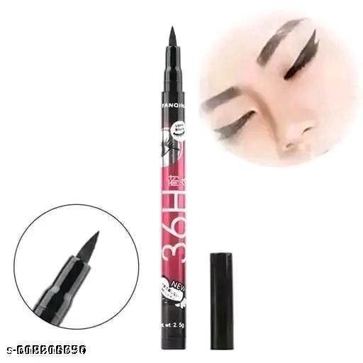 Eye shadow eye makeup kit set 5pic brush Black eye liner pack of 3 - Akhilo.com