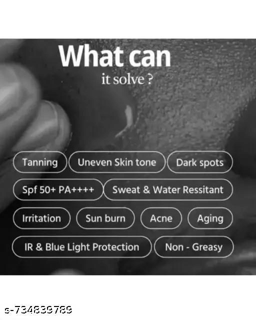  Sunscreen - SPF 50 PA++++ Brightening & Moisturising Sunscreen Combo,SPF 50 PA++++ with 9 Actives, pack of 2 ''  - Akhilo.com