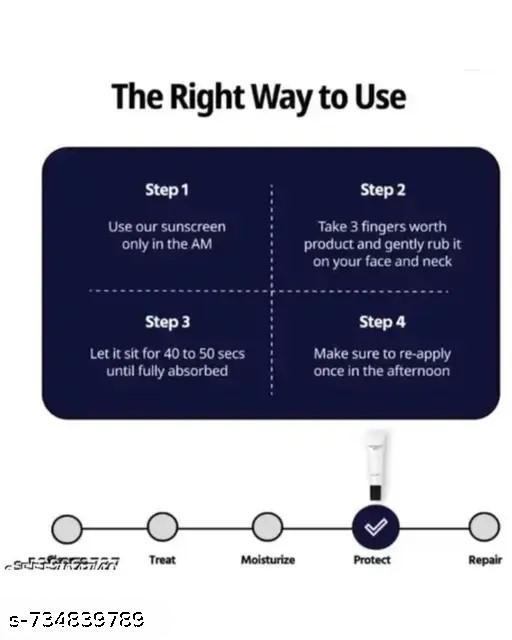  Sunscreen - SPF 50 PA++++ Brightening & Moisturising Sunscreen Combo,SPF 50 PA++++ with 9 Actives, pack of 2 ''  - Akhilo.com