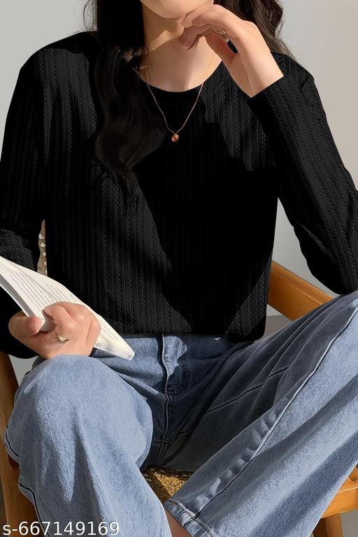 Latest Women’s Full Sleeve T-Shirts 2025 | Trendy, Stylish & Comfortable  Wear | Premium Cotton, Oversized & Graphic Tees for Women – Perfect for Casual, Travel & Office Look - amamestyle