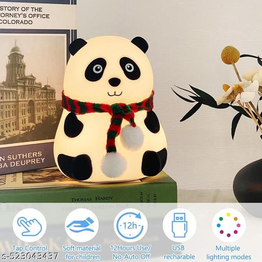 Panda Lamp, Panda Gifts, Panda Touch Silicone Lamp, Birthday Gift for Girls and Boys, Panda Light Lamp, Kids Night Light | Gifts for Woman | Valentine Gift - Akhilo.com