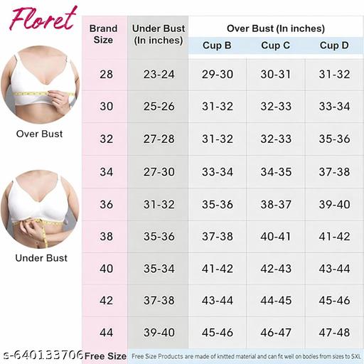 Bridal Lace Bra Non Padded & Non-Wired Single Layered Seamed Cups Full Coverage Bras | Net Bras For Women & Girls - Myshopic 