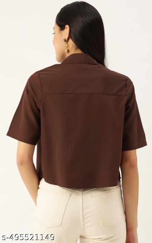 Women Browen Shirt - Triffystore 