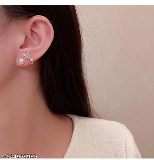 Estailo Elegant Social Butterfly Earrings for Women | Lightweight Stylish Studs & Dangle Earrings | Perfect Gift - Premium Fashion Accessory for Women and Girls - Akhilo.com