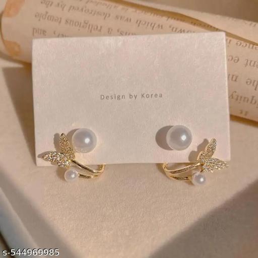 Estailo Elegant Social Butterfly Earrings for Women | Lightweight Stylish Studs & Dangle Earrings | Perfect Gift - Premium Fashion Accessory for Women and Girls - Akhilo.com