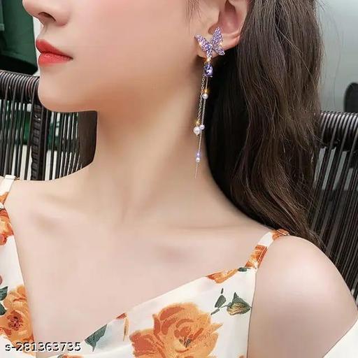 korean Design Butterfly Shape  Earring For Girls & Women - Akhilo.com