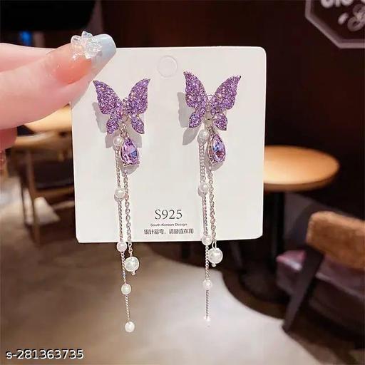 korean Design Butterfly Shape  Earring For Girls & Women - Akhilo.com