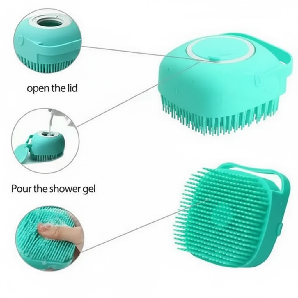 4-in-1 Pet Grooming Kit – Hair Remover Comb, Flea Comb, Shampoo Brush & Nail Clippers - Pet Care Hub