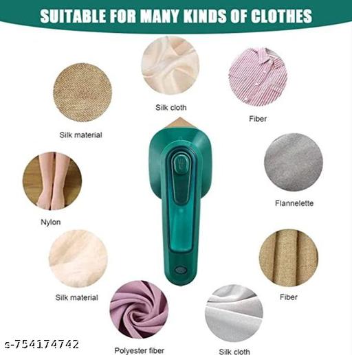 Green Micro Steam Iron 60ml Tank Handheld Wrinkle Remover Titanium Soleplate - Triffystore 