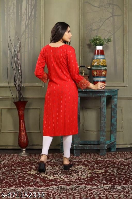  RED KURTI - lolfashion