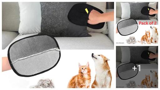 Pet Hair Remover Glove – Gentle Grooming & Shedding Glove for Dogs & Cats Reusable |Pet Hair Remover Tool for Clothing, Couch, Carpet, Cat Grooming Gloves|{Pack -1}