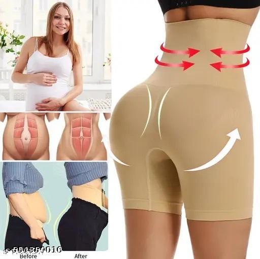  Women's High Compression Nylon Tummy Tucker with Thigh Slimming Support – Free Size Fit - Lavish drop