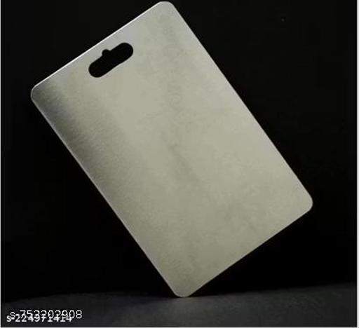Stainless Steel Cutting Board Metal Board for Home Cutting Board for Fruit, Vegetable, Bread & Meat Durable Safe & Heavy Duty & Light Weight (Size 21 Cm X 31 Cm) - Zalgea