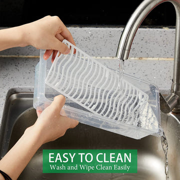 Vegetables & Fruits Freezer Storage Container (PACK OF 6PC 1500ML) - Zalgea