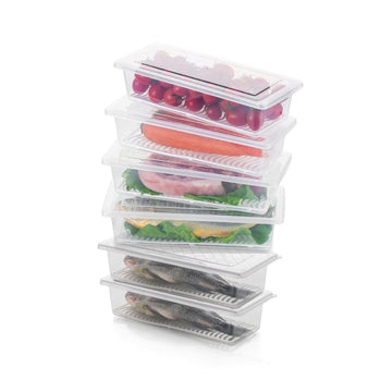 Vegetables & Fruits Freezer Storage Container (PACK OF 6PC 1500ML) - Zalgea