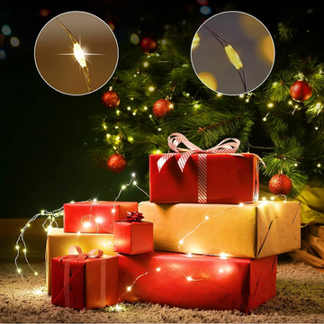 LED Flexible Wire Waterproof Lights (2AA Battery Operated, Battery not included) - Zalgea