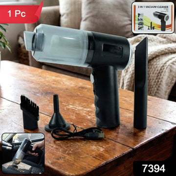 3 in 1 Mini Car Vacuum – Wireless, Rechargeable, Blower & Dust Cleaner for Car & Home - Zalgea