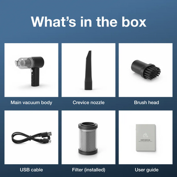 3 in 1 Mini Car Vacuum – Wireless, Rechargeable, Blower & Dust Cleaner for Car & Home - Zalgea