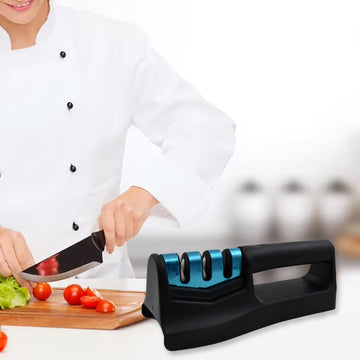 Kitchen Knife Sharpener – Handheld Chefs & Serrated (1 Pc, Chopper Not Included) - Zalgea