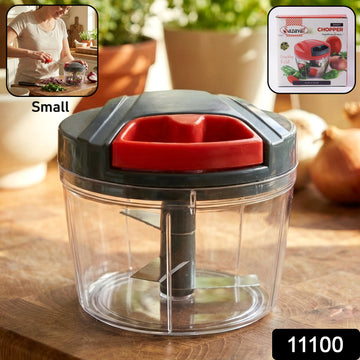 Compact Manual Hand-Press Vegetable Chopper (1 Pc) - Zalgea
