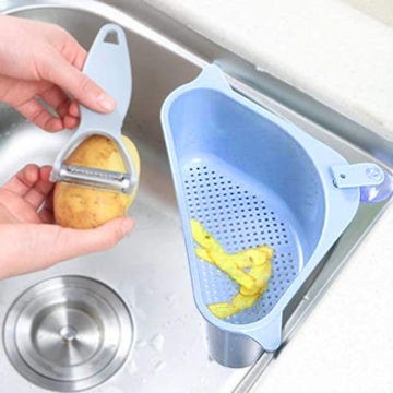 Triangular Multi Functional Drainer Shelf Sink Storage Holder - Zalgea