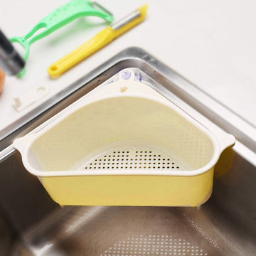 Triangular Multi Functional Drainer Shelf Sink Storage Holder - Zalgea