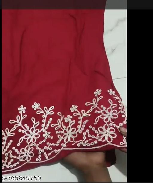 Co ord set women and girl embroidery work rayon febric  - Lavish drop