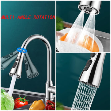 Kitchen Faucet 3-Function Pull Down Sink Sprayer (1 Pc) - Zalgea