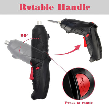 Small Screwdriver with LED Light, Screwdrivers Bit Set (48 Pcs Set) - Zalgea