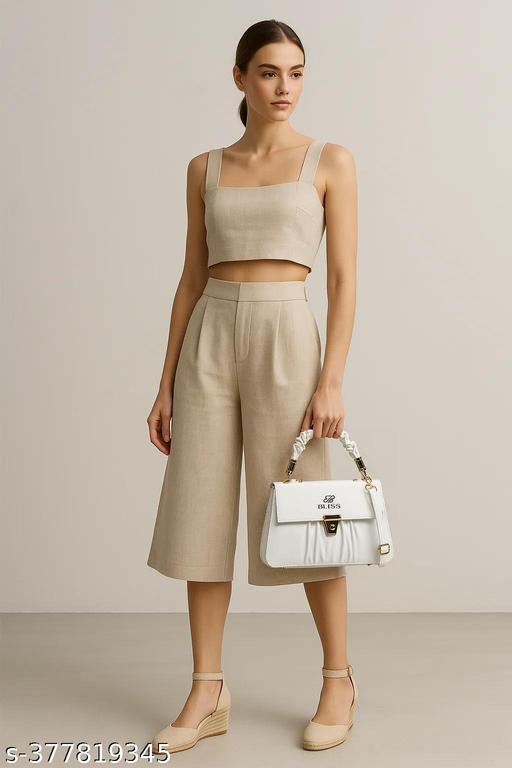 Graceful Stylish Slingbags  Luxury High Quality PU Leather Women Shoulder Bag (White) - Centro-Gallery