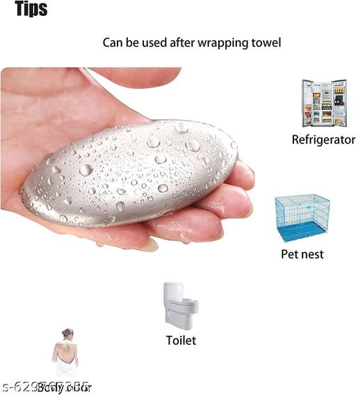Stainless Steel Odor Removing Soap Bar – Metal Hand Soap for Eliminating Garlic, Onion, Fish Smells – Chemical-Free Odor Neutralizer – Reusable Magic Bar for Kitchen Use - Triffystore 