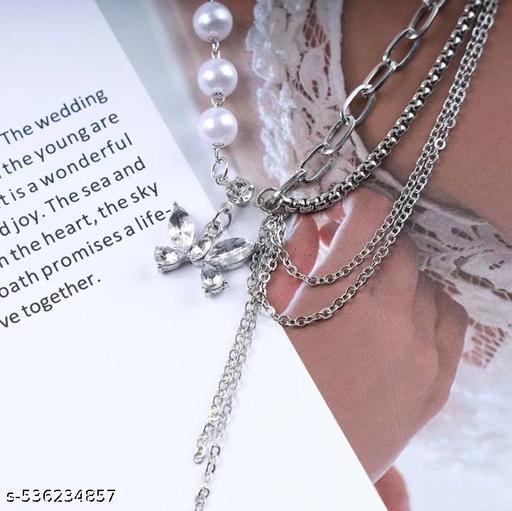 Pearl Choker Necklace in Korean Style – stylish and Trendy Accessory for Girls, Perfect for Ethnic Wear, Special Occasions, Parties, and Daily Fashion. A Stylish Addition to Your Jewelry Collection, Adding Charm and Grace to Any Outfit." - MODIVA MART