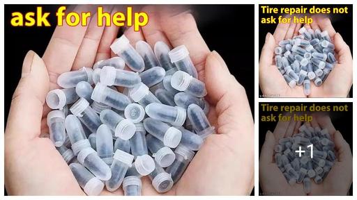 10 Pc'sTire Repair Rubber Nail Car Tire Repair Nails Tire Repair Rubber Screws Fast Tire Repair Tool for Car Motorcycle Tire Puncture Repair