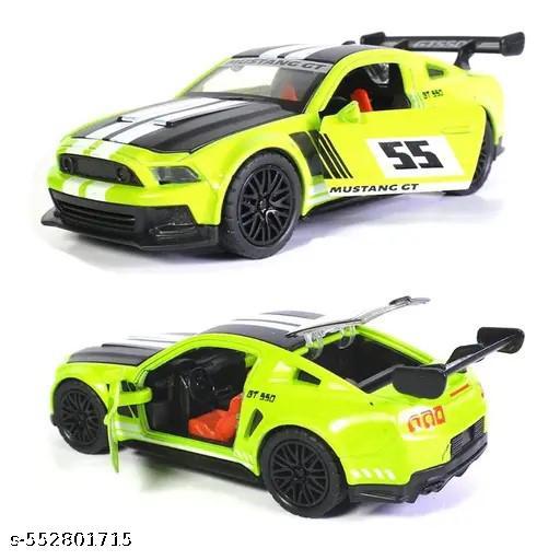 Mustang GT Diecast Toy Car 1:32 Scale | Metal Alloy Sports Model with Pull Back Action & Open Doors | Premium Collectible Car for Kids, Boys, Men & Car Enthusiasts | Miniature Mustang for Play, Display & Gifting | Ideal Birthday Gift Toy Car | Sports car toy for boys - lolfashion