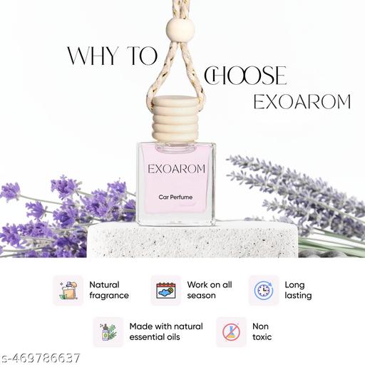 EXOAROM Hanging Pod Car Perfume – 10ml Lavender Fragrance with Natural Essential Oils | Long-Lasting Car Freshener, Easy to Hang, Refreshing Scent - lolfashion