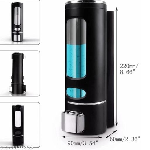 Premium Quality Black 400 ML Multipurpose Liquid Dispenser for Bathroom Kitchen for shampoo, lotion, foam etc. - Triffystore 